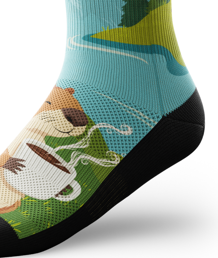 Beaver Buzz Athletic Crew Socks