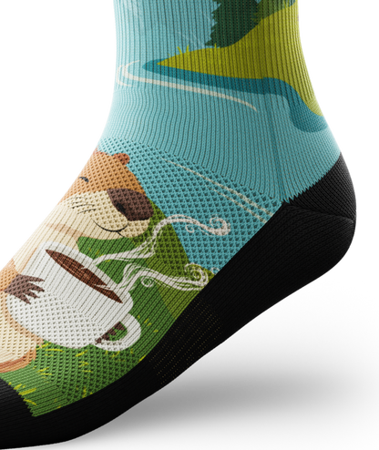 Beaver Buzz Athletic Crew Socks