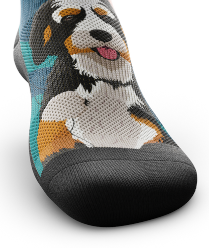 Bernedoodle Athletic Crew Socks