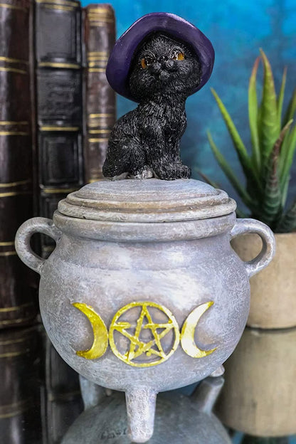 Black Cat Cauldron Box