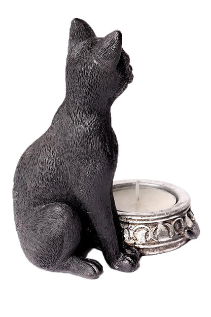 Black Cat Tea Light Candle Holder