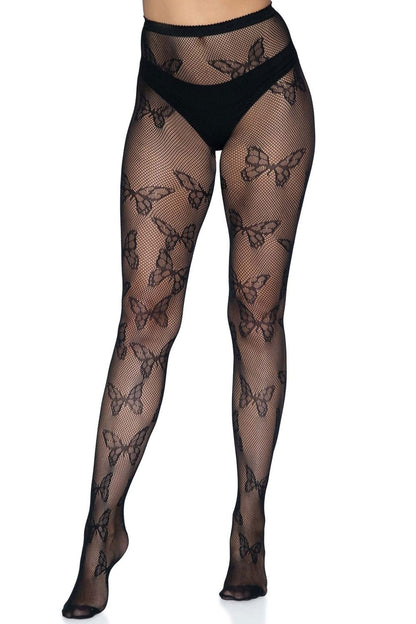 Black Fantasy Butterfly Tights