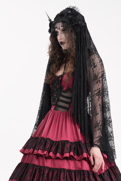 Black Madonna Long Gothic Veil