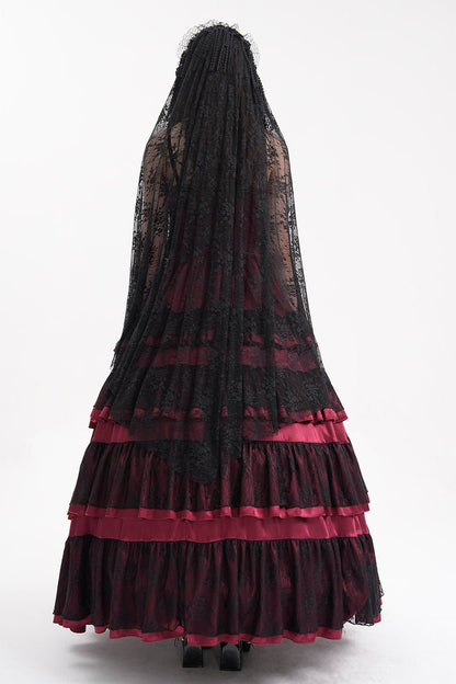 Black Madonna Long Gothic Veil