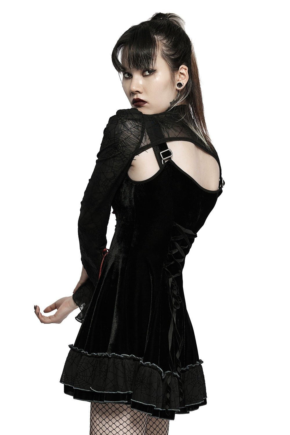 Black Magic Velvet Dress