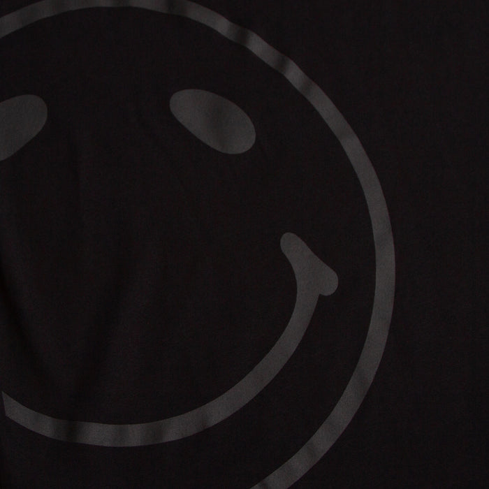 Black On Black Side Smiley - Sweatshirt - Black