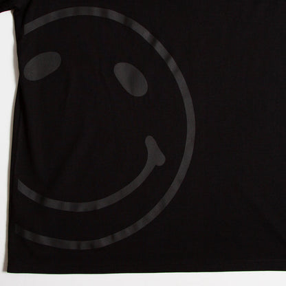 Black On Black Side Smiley - Sweatshirt - Black