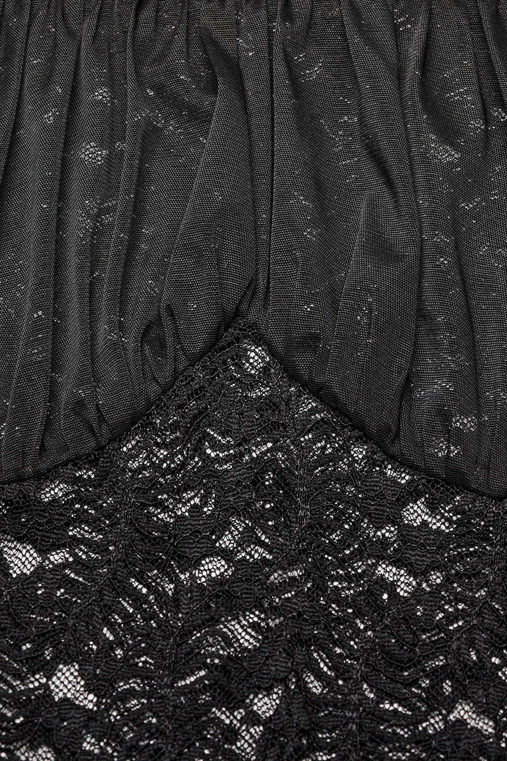 Black Prayer Sheer Lace Top