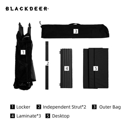 BLACKDEER Foldable Kitchen Storage
