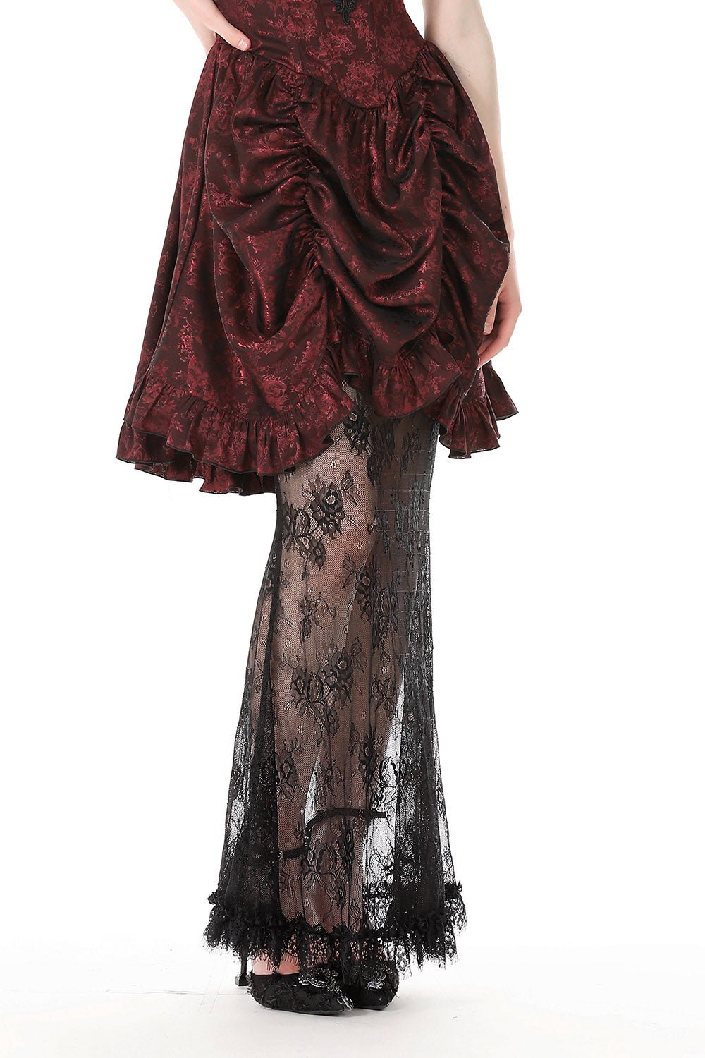 Blood Court Puffed Sleeve Gothic Dress