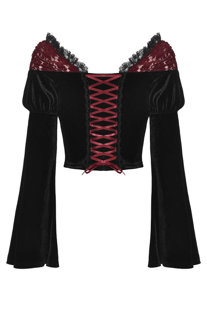 Blood Fantasia Velvet Top