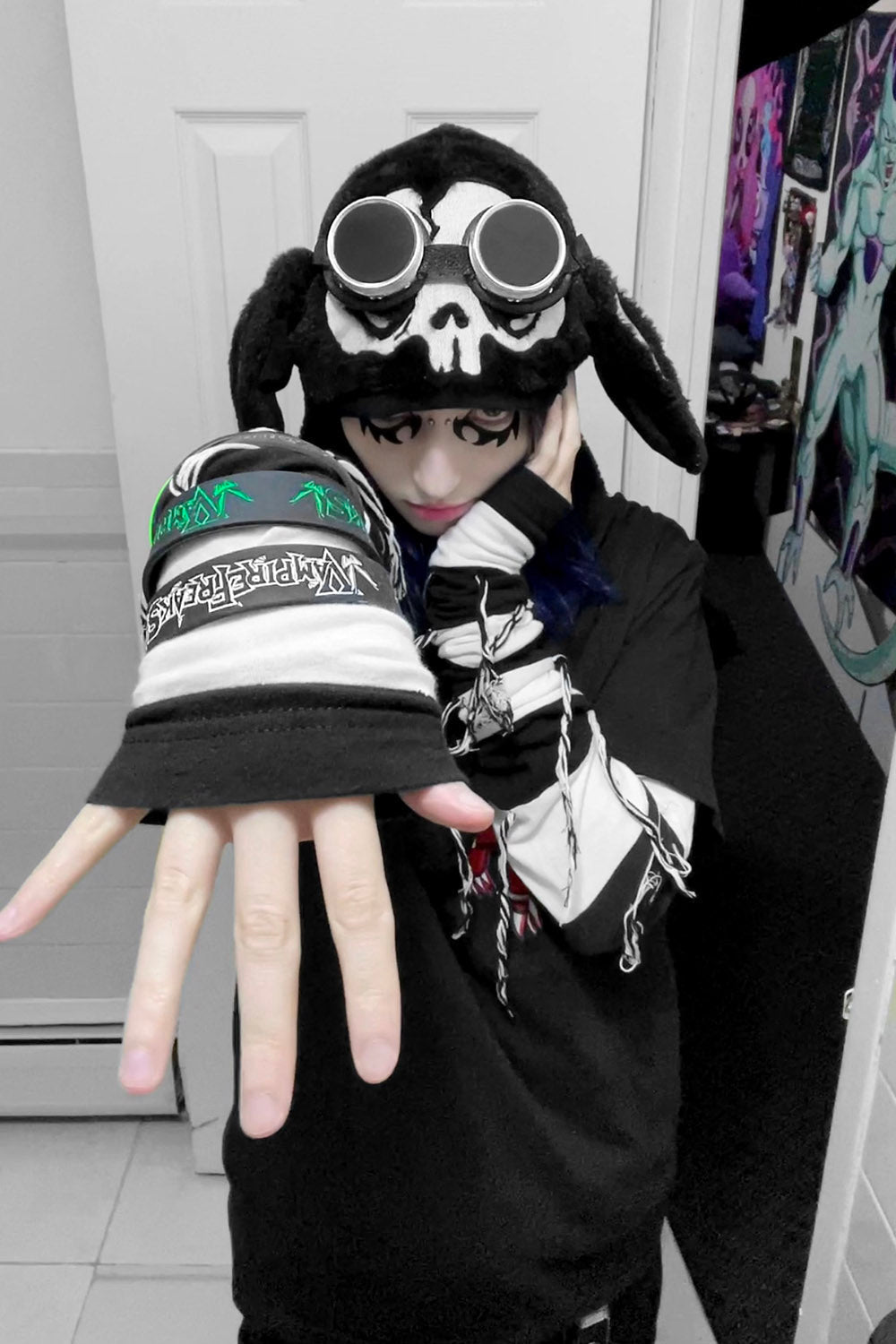 Bone Bunny Hat [BLACK]