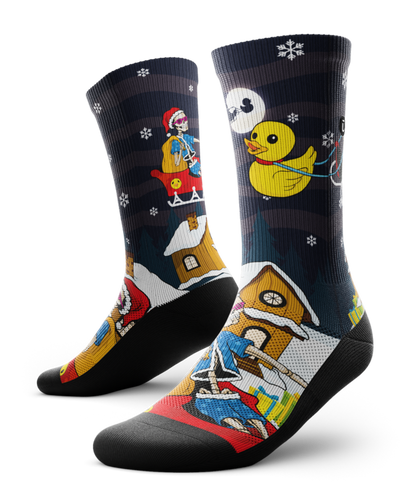 Bony Claus Athletic Crew Socks
