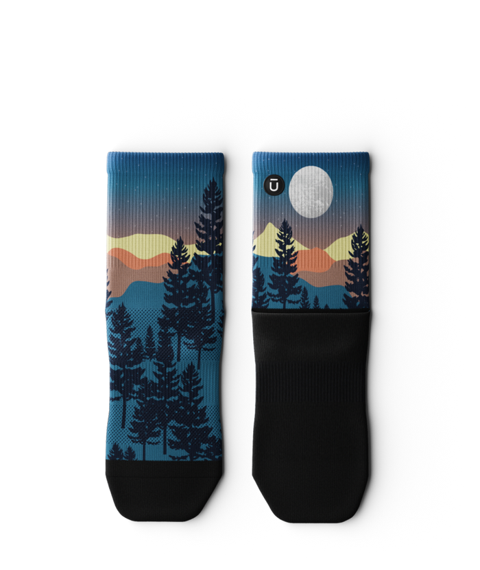 Bright Night Athletic Quarter Socks