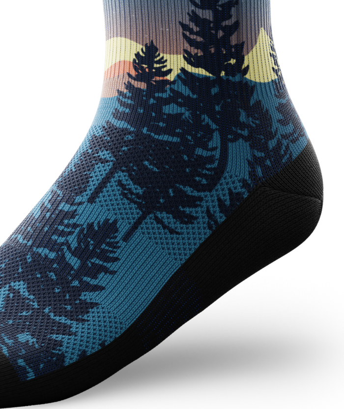 Bright Night Athletic Quarter Socks