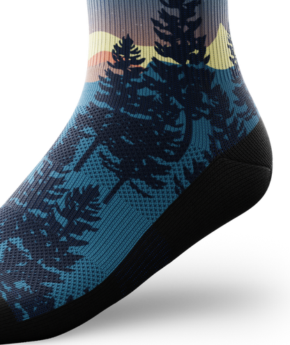Bright Night Athletic Quarter Socks