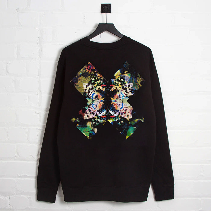 Butterfly X Imprint - Sweatshirt - Black