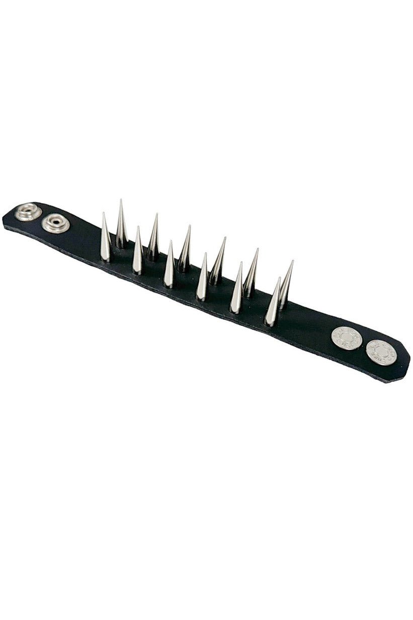 Cadaverous Cone Sharp Spike Cuff Bracelet