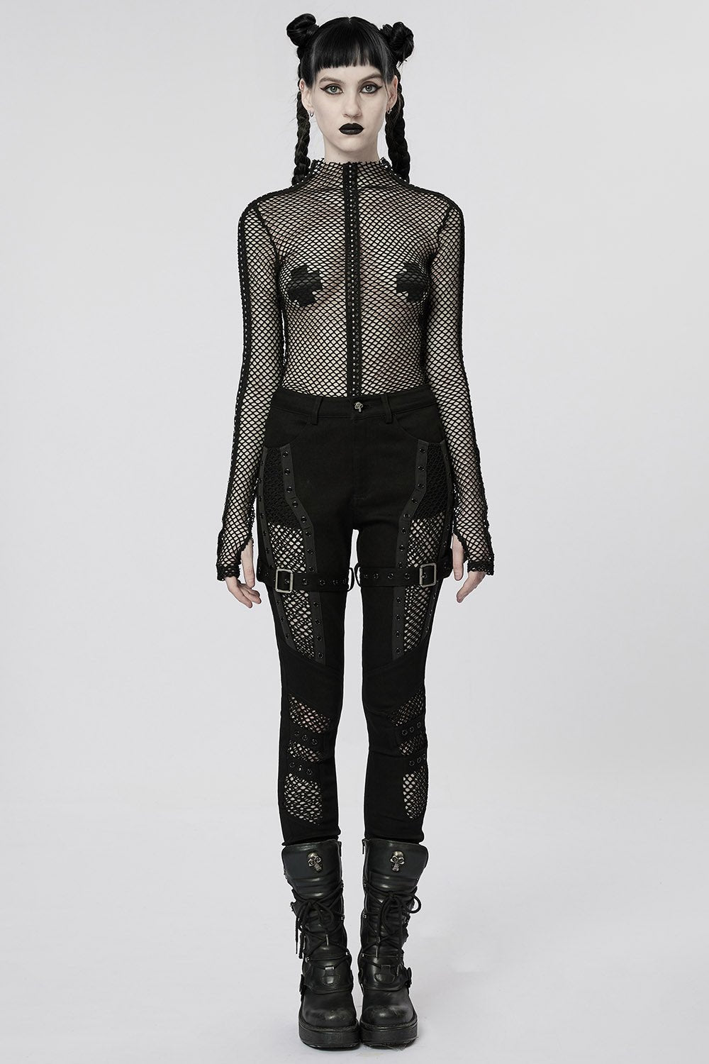 Club Creature Fishnet Top [BLACK]