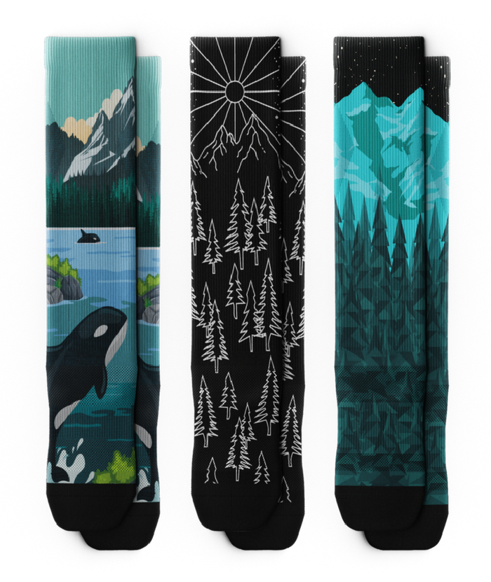Coast to Trail Athletic Knee High Compression 3-Pack