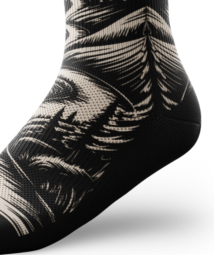 Contrast Valley Athletic Crew Socks