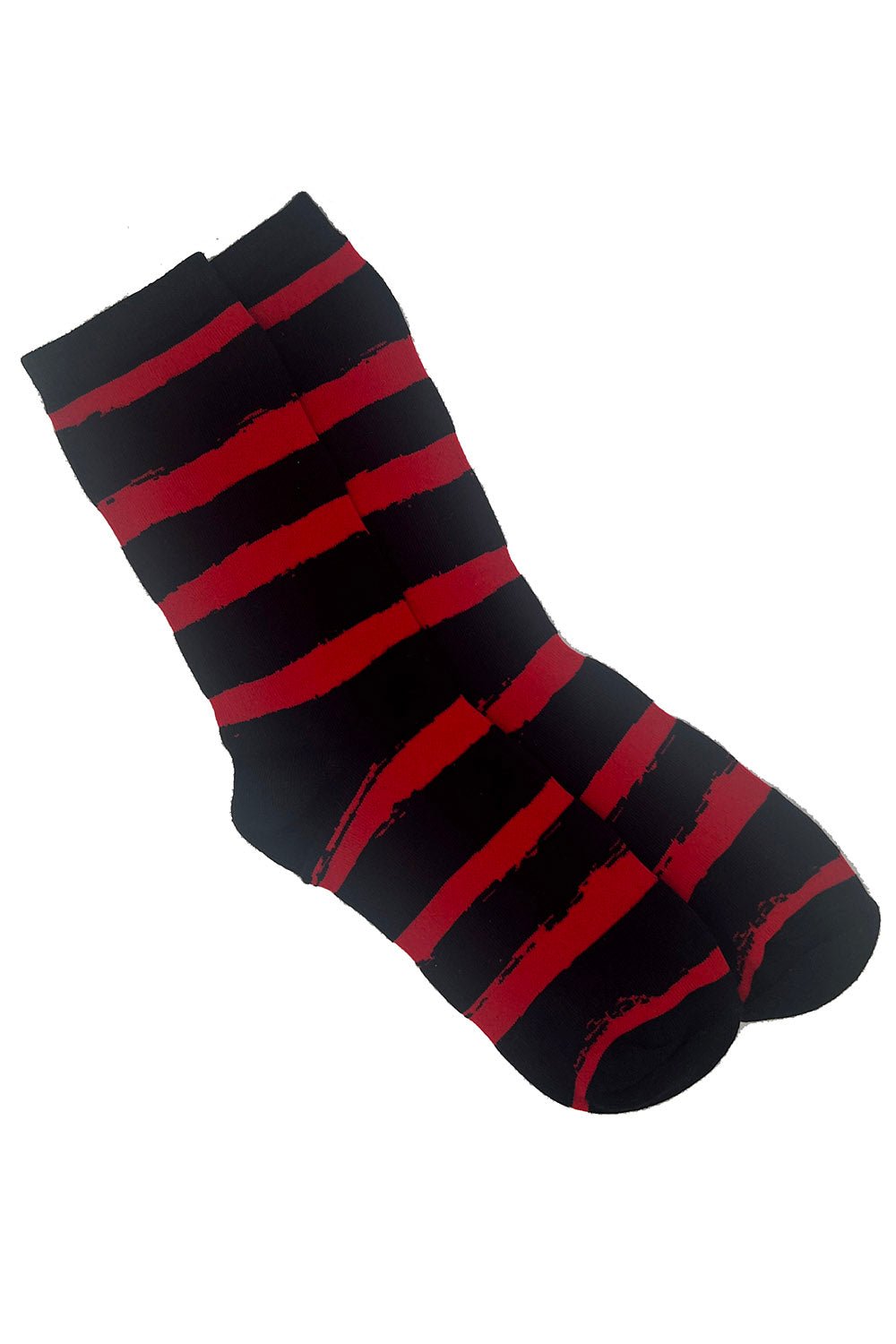 Creepy Crew Socks [Red/Black Stripes]