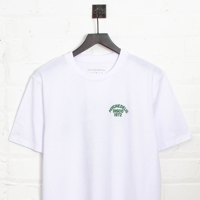 Crest 1972 Psychedelic Disco - Tshirt - White Green