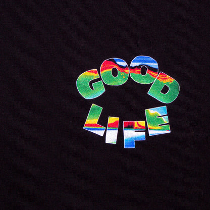 Crest Doodle Good Life - Tshirt - Black