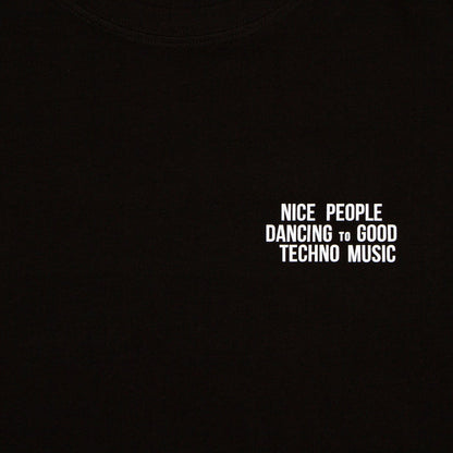 Crest Reflective Peoples Techno - Tshirt - Black