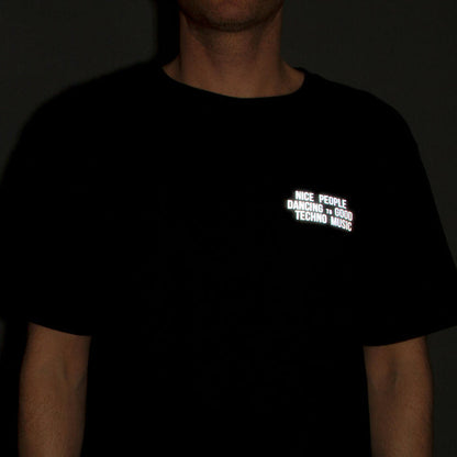 Crest Reflective Peoples Techno - Tshirt - Black