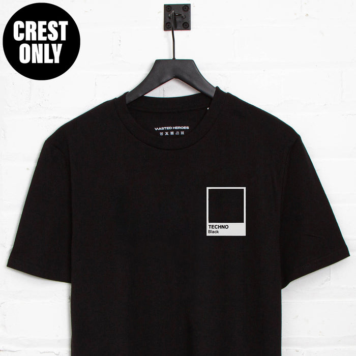 Crest Techno Black - Tshirt - Black