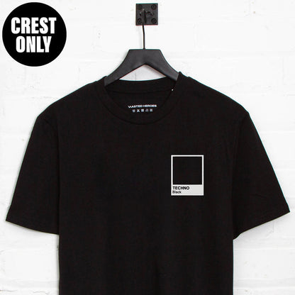Crest Techno Black - Tshirt - Black