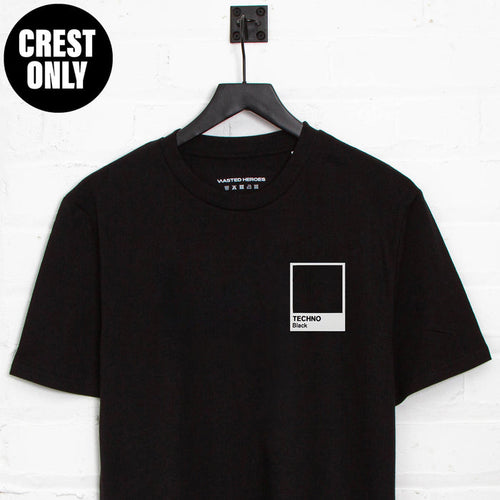 Crest Techno Black - Tshirt - Black