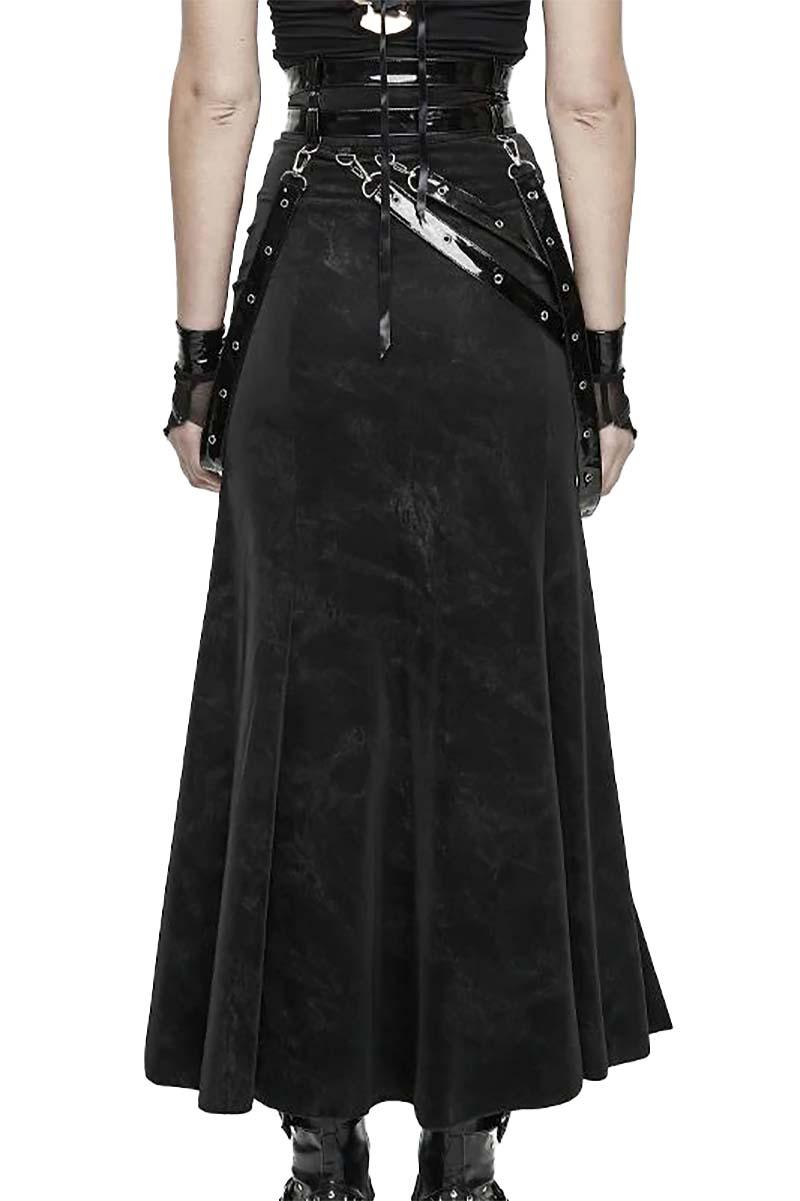 Cyberdoll Goth Leg Slit Skirt