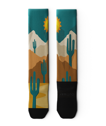 Deserted Athletic Knee High Compression Socks