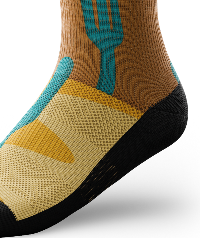 Deserted Athletic Knee High Compression Socks