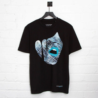 Droplet Face 002 - Tshirt - Black