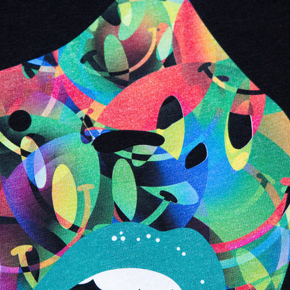 Droplet Face 004 - Tshirt - Black
