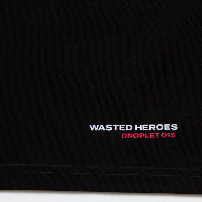 Droplet Face 015 Front Print - Sweatshirt - Black