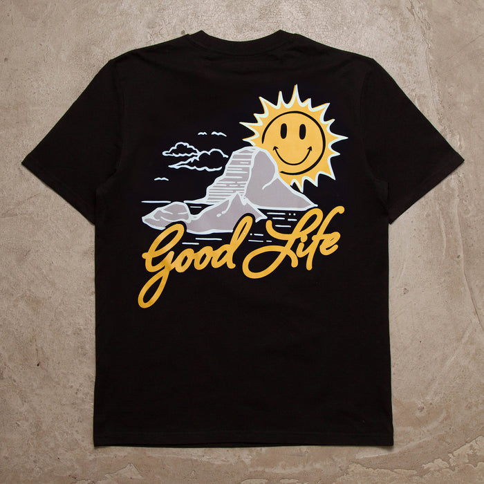 Es Vedrà Good Life Back - Tshirt - Black
