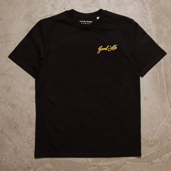 Es Vedrà Good Life Back - Tshirt - Black