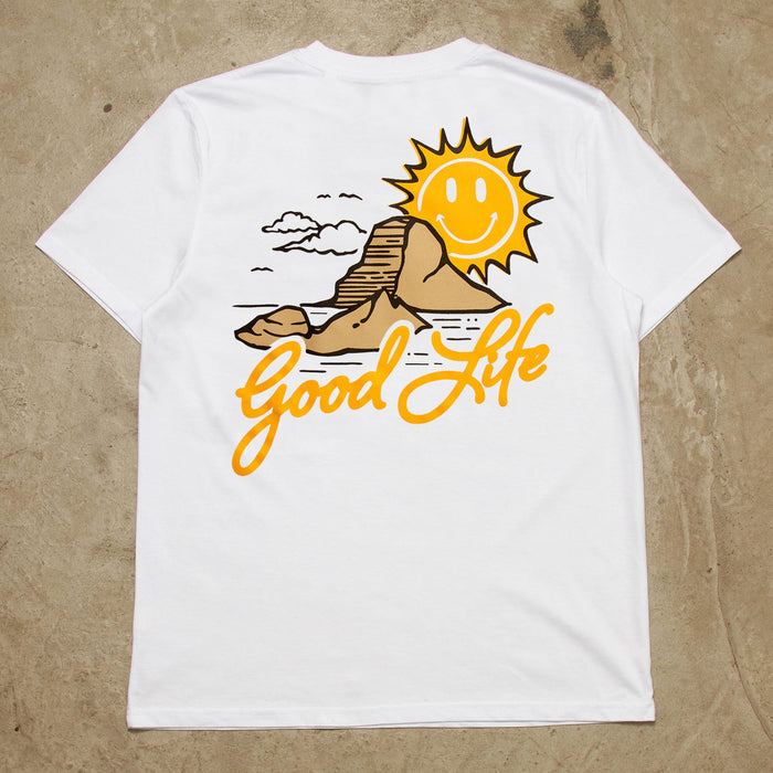 Es Vedrà Good Life Back - Tshirt - White
