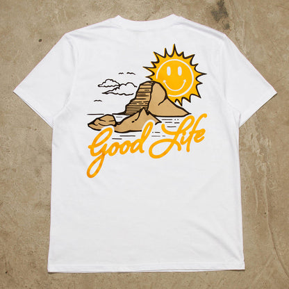 Es Vedrà Good Life Back - Tshirt - White