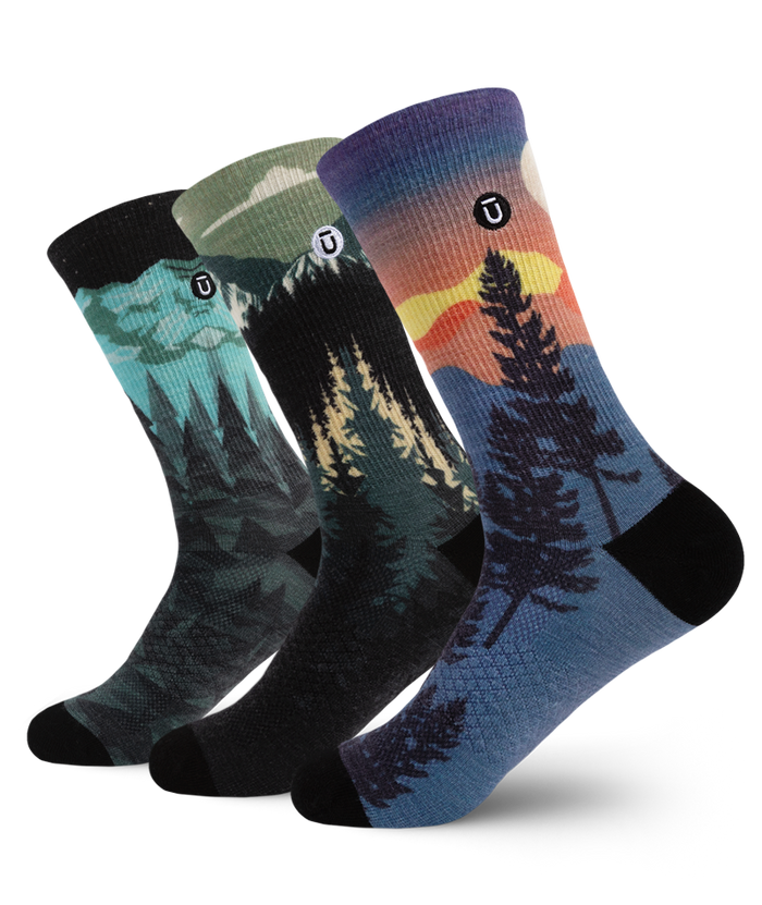 Explorer Merino Wool Lite Crew Socks 3-Pack