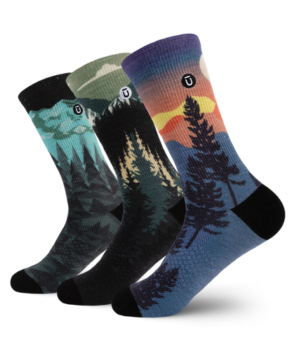 Explorer Merino Wool Lite Crew Socks 3-Pack