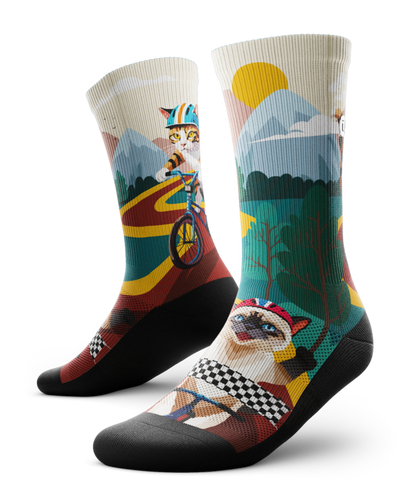 Fast and Furriest Athletic Crew Socks