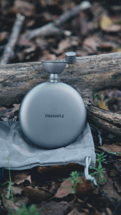 FIREMAPLE Ash Titanium Hip Flask