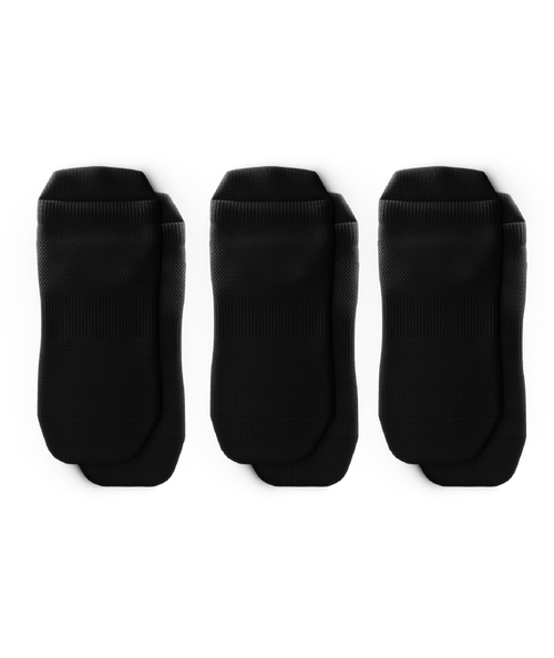 Flagship Black Athletic Ankle Socks V1 3-Pack