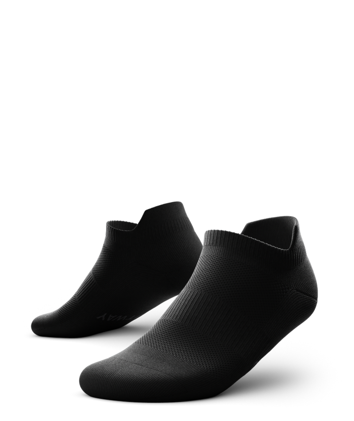 Flagship Black Athletic Ankle Socks V1