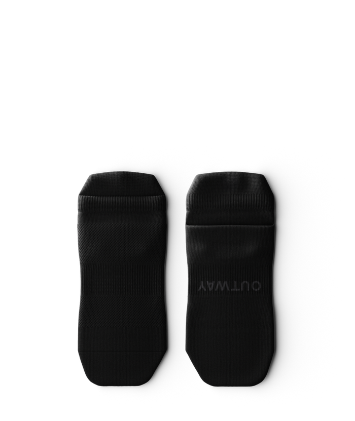 Flagship Black Athletic Ankle Socks V1